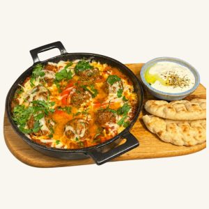 Spanish Albondigas in Tomatensaus & Warme Pita met Tzatziki
