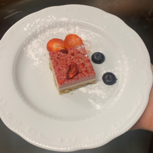 Strawberry Cheesecake Slice