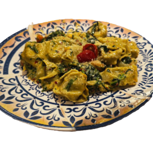 Tagliatelle with Salmon and Spinach